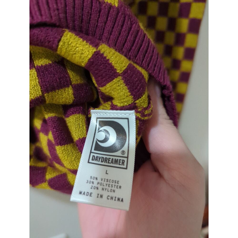 Daydreamer Checkered Crewneck Pullover Sweater NWT - Picture 4 of 4